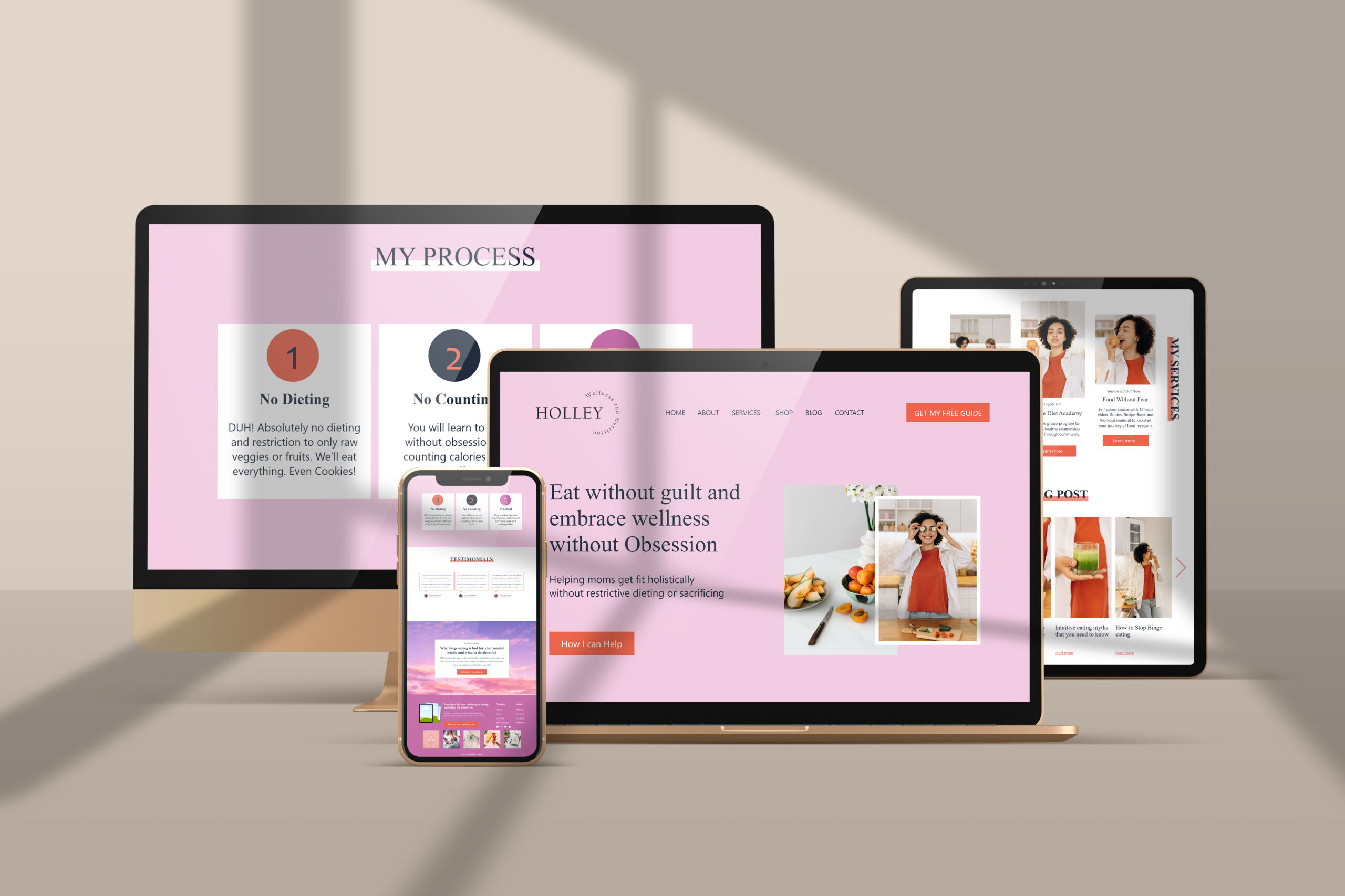 Holly-Wellness-Nutrition-Website-design